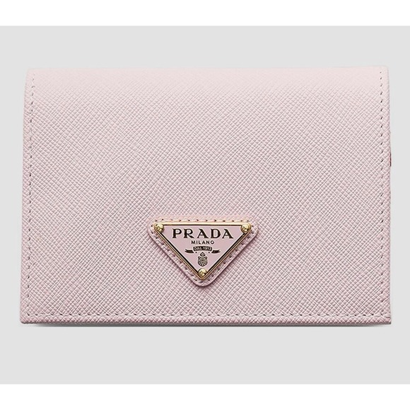 Prada Handbags - Prada Pink Saffiano Leather Wallet Red Bocche Lip Print NWT + Box + Reg